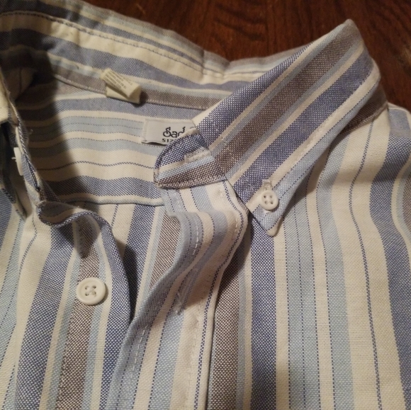 Vintage Saddlebrook Mens Striped Short Sleeve Button up Shirt XLarge - Picture 7 of 12